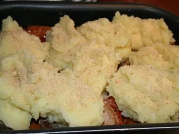 Rezept: Schnitzel mit überbackenem Püree Bild Nr. 2 Schnitzel mit überbackenem Püree - Rezept - Bild Nr. 2