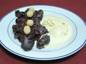 Schokoladennudeln mit Vanilleeis - Parsifarfalle - Rezept