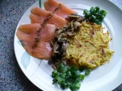 Lachscarpaccio mit Rösti - Rezept