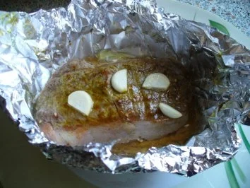 Pikante Pfirsichstücke auf Entrecôtes - Rezept - Bild Nr. 4