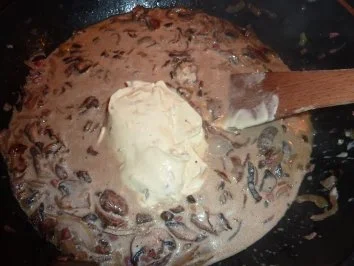 Fl/Schwein: Nudel in Champignonsoße - Rezept - Bild Nr. 5