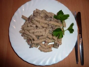 Fl/Schwein: Nudel in Champignonsoße - Rezept - Bild Nr. 8