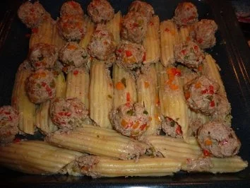 Fl/Rind/Schwein: Riesenpenne gefüllt und überbacken - Rezept - Bild Nr. 8