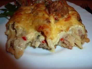 Fl/Rind/Schwein: Riesenpenne gefüllt und überbacken - Rezept - Bild Nr. 14