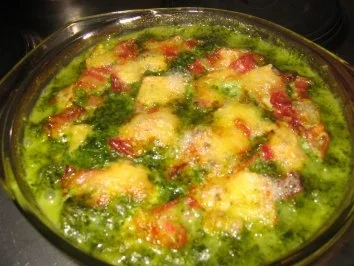 Auflauf: Spinat-Nudeln-überbacken! - Rezept