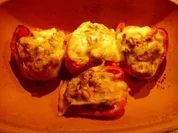 Paprika mit Putenfüllung - Rezept