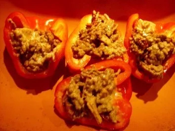 Paprika mit Putenfüllung - Rezept - Bild Nr. 2