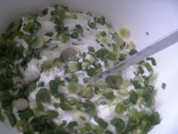 Frühlings-Quark mil Leinöl  Gurkensalat - Rezept - Bild Nr. 5