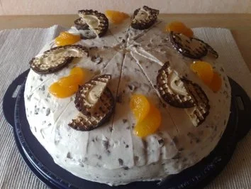 Rezept: Schokokusstorte mit Mandarinen Bild Nr. 2 Schokokusstorte mit Mandarinen - Rezept - Bild Nr. 2