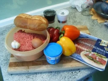 Rezept: Ofenhackbraten mit Paprika und Kartoffeln Bild Nr. 2 Ofenhackbraten mit Paprika und Kartoffeln - Rezept - Bild Nr. 2