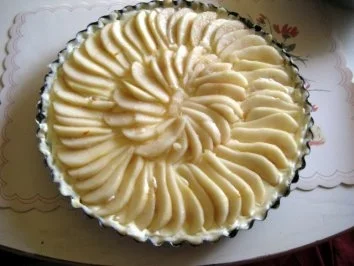 Tartes mit Birnen auf Vanille - Puddingcreme - Bett - Rezept - Bild Nr. 5