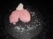 Dessert : Erdbeermousse mit Crème fraîche - Rezept