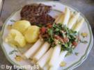 Spargel mit Rucola-Dressing - Rezept