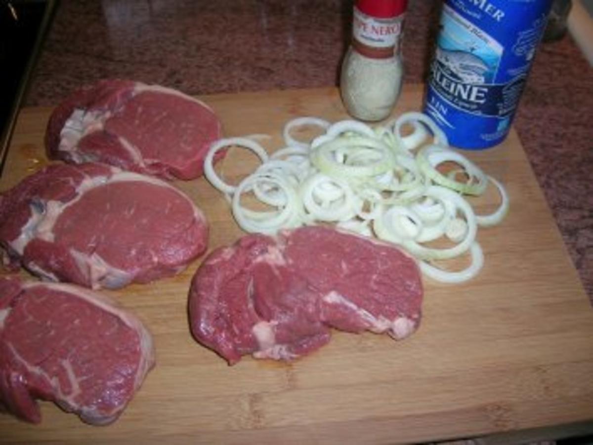 American Rib Eye Steak with French Onions - Rezept - Bild Nr. 3