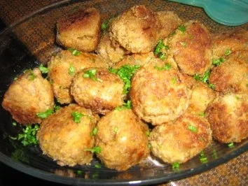 Putenbällchen lecker gefüllt mit Oliven und Tomätchen - Rezept - Bild Nr. 5