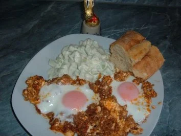 Eier im Hackfleisch-Nest - Rezept