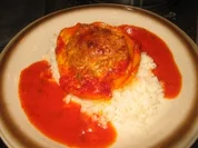 Fleisch: Paprika mit viel scharfer Sosse - Rezept