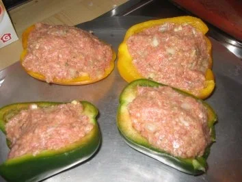 Fleisch: Paprika mit viel scharfer Sosse - Rezept - Bild Nr. 4