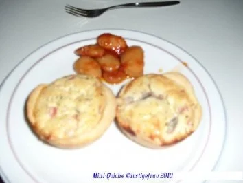 Rezept: Mini - quiches * ganz lecker* Mini - quiches * ganz lecker* - Rezept