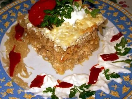 Rezept: Geschichtetes Kraut Kolozsvári rakott káposzta) Geschichtetes Kraut Kolozsvári rakott káposzta) - Rezept