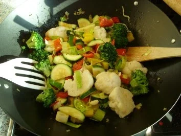 Buntes Gemüse-Curry im Wok - Rezept - Bild Nr. 3