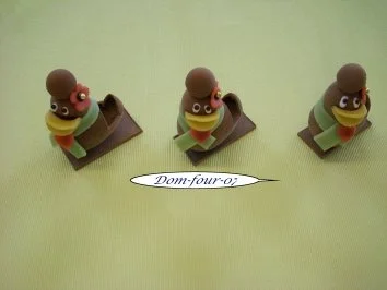 Rezept: Meine Speisekartenhalter zu Ostern (in Bastelstunde mit Kuvertüre) Meine Speisekartenhalter zu Ostern (in Bastelstunde mit Kuvertüre) - Rezept