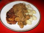 Jägerschnitzel mit Gnocchi - Rezept