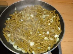 Rezept: Gebratene Bohnen mit Ei Gebratene Bohnen mit Ei - Rezept