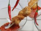 Hähnchenbrustfilet im Kokosmantel mit süß-scharfem Tomaten-Chutney - Rezept