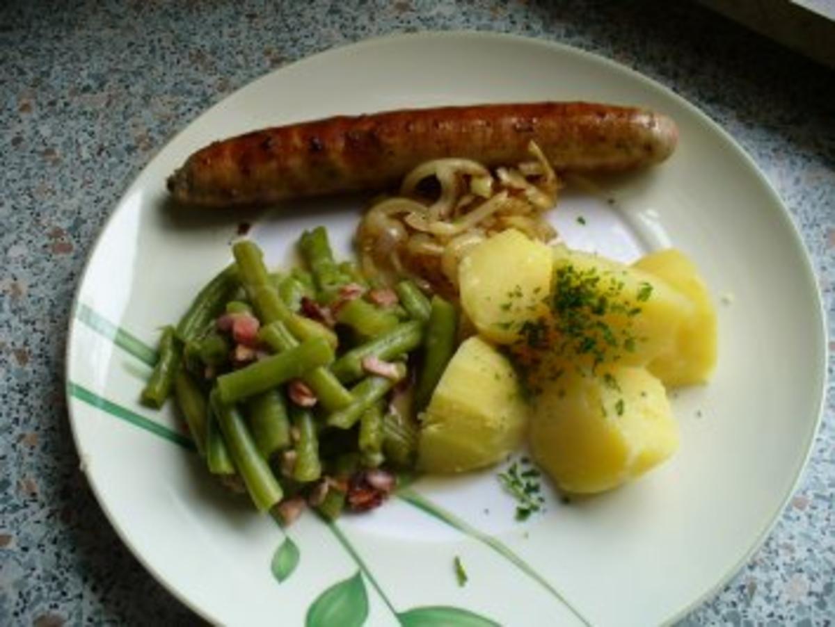 Bratwurst und  grüne Bohnen - Rezept - Bild Nr. 9