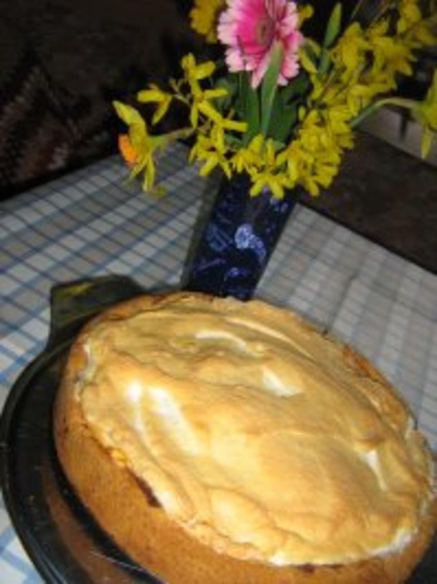 Käse-Manderinen-Kuchen mit Baiserhaube - Rezept - Bild Nr. 2