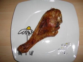 PUTENUNTERKEULE lecker gewürtzt, ganz OHNE FETT und so EINFACH!!!! BILDER FOLGEN.... - Rezept