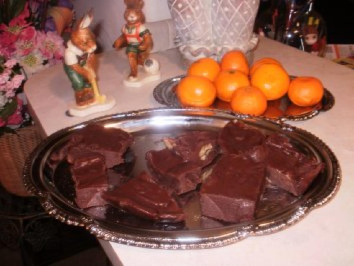 Schokolade - Amerikanischer Schokolade Fudge - Das ist die #1 Suessigkeit in Amerika- kommt in verschiedenen Sorten - Rezept
