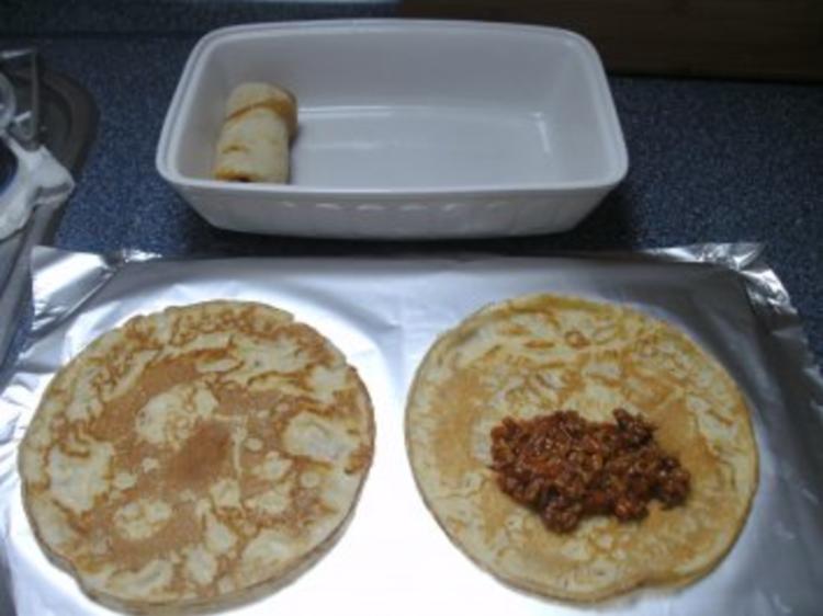 Pfannkuchen gefüllt und überbacken - einfach - von Backfee1961
