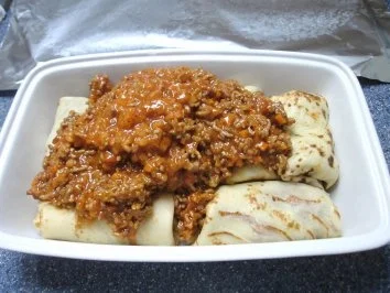 Rezept: Pfannkuchen gefüllt und überbacken Bild Nr. 5 Pfannkuchen gefüllt und überbacken - Rezept - Bild Nr. 5