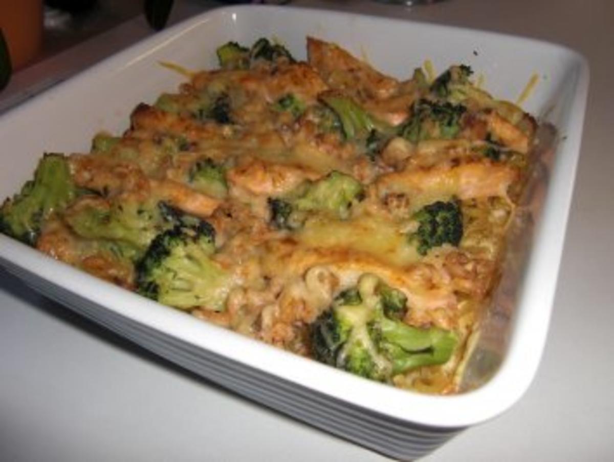 Lachs-Broccoli-Gratin - Rezept