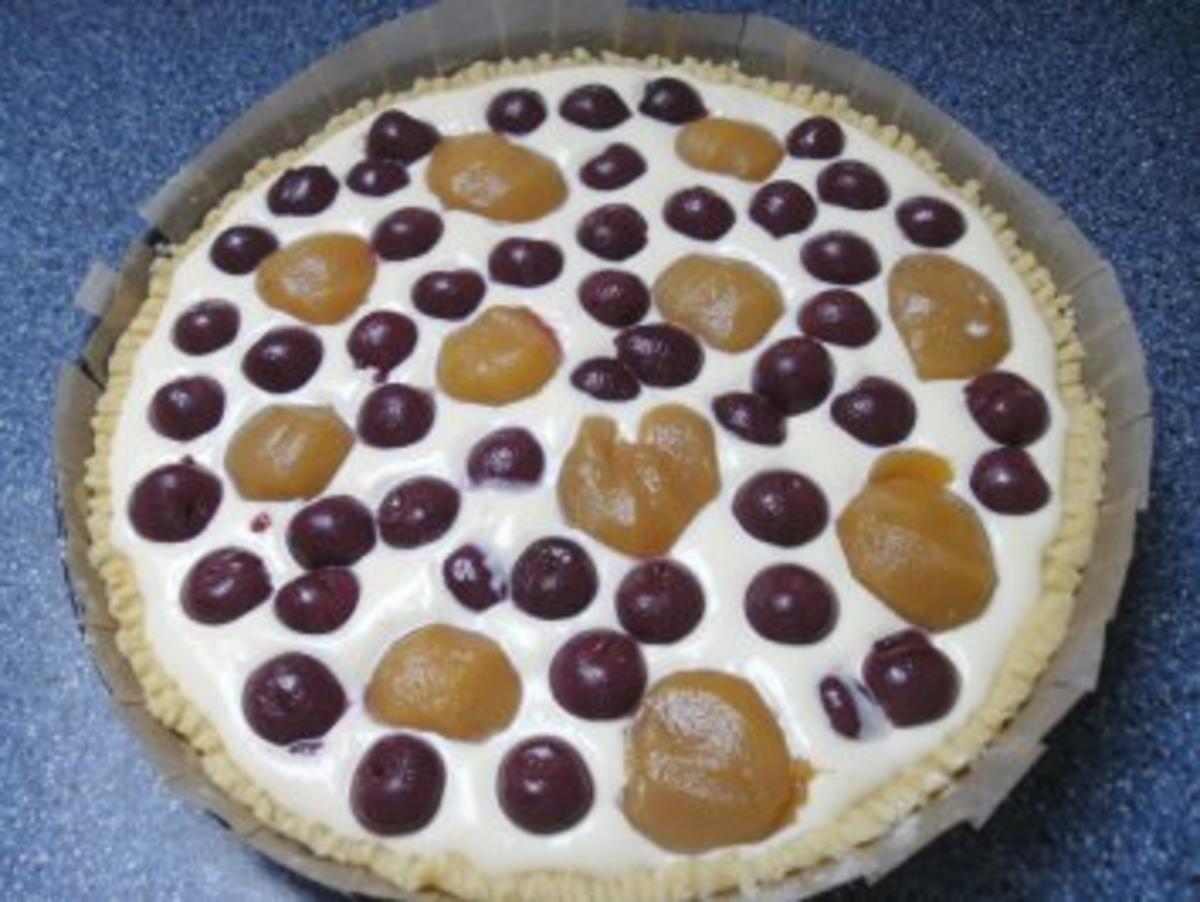 Kirsch-Pfirsichkuchen mit Quark - Rezept - Bild Nr. 4