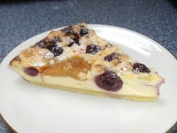 Kirsch-Pfirsichkuchen mit Quark - Rezept - Bild Nr. 2