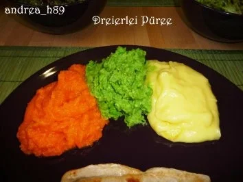 Rezept: Dreierlei Püree mit Pilzsauce Bild Nr. 2 Dreierlei Püree mit Pilzsauce - Rezept - Bild Nr. 2