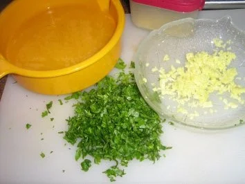 Orangen-Limonen-Taglione mit einer Garnelen-Gorgonzola Soße - Rezept - Bild Nr. 3