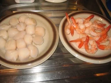 Meeresfrüchte: Jacobsmuscheln, Crevetten in würzigem Sösschen - Rezept - Bild Nr. 5