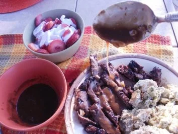 Steak: Oster Steak marinatet und grilled mit leckerer Sosse - Mein Oster Essen - Rezept - Bild Nr. 8