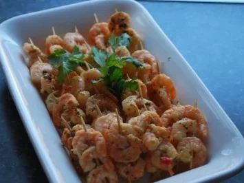 Rezept: Scharfe Garnelenspieße Bild Nr. 3 Scharfe Garnelenspieße - Rezept - Bild Nr. 3