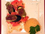 Zucchini unter Nuss-Käsekruste, umgarnt von Hirse - Rezept - Bild Nr. 9
