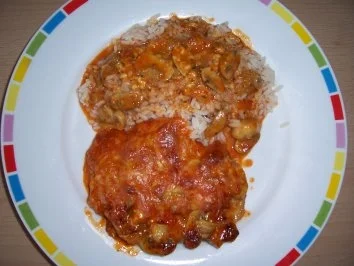 Ofenschnitzel mit Champignons - Rezept