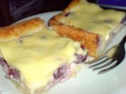 Kirschkuchen mit Eierschecke - Rezept