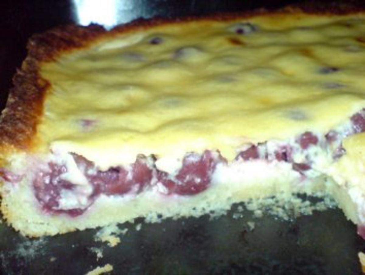 Kirschkuchen mit Eierschecke - Rezept mit Bild - kochbar.de