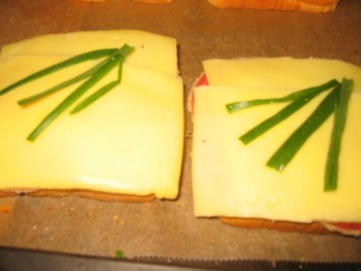 Brotzeit/Snack: Käse-Salami-Toast - Rezept - Bild Nr. 2