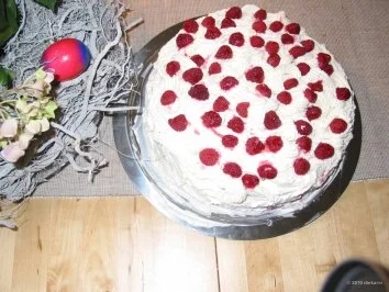 Himbeer- Sahnetorte - Rezept