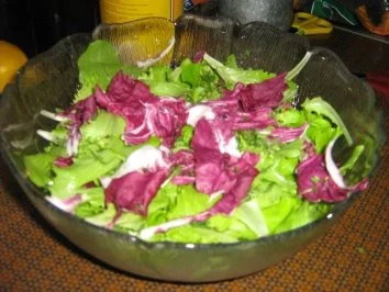 Rezept: Bunter Blattsalat mit Kresse und ........... Bild Nr. 2 Bunter Blattsalat mit Kresse und ........... - Rezept - Bild Nr. 2